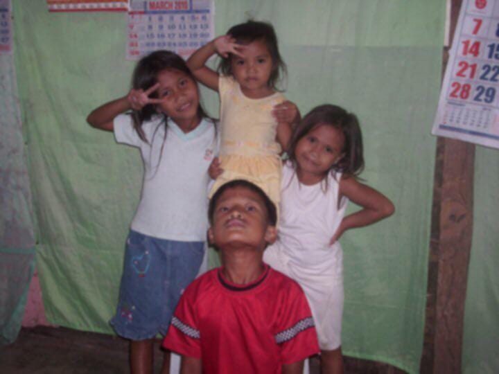 Siblings with our cousin